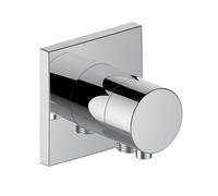 KEUCO IXMO Vanne d'inversion à encastrer 3 consommateurs, raccord de flexible, poignée Comfort, avec arrêt, rosace carrée, 59549011102, 59549011102, Colorazione: Cromato