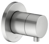 KEUCO IXMO Vanne d'arrêt encastrée pour 1 consommateur avec poignée Comfort, rosace ronde, 59541211001, 59541211001, Colorazione: finitura acciaio inox