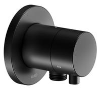 KEUCO IXMO vanne de commutation à encastrer 3 consommateurs, raccord de flexible avec poignée Comfort, sans arrêt, rosace ronde, 59548371101, 59548371101, Colorazione: Nero opaco
