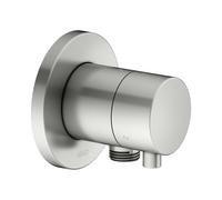 KEUCO IXMO vanne de commutation à encastrer 3 consommateurs, raccord de flexible avec poignée Comfort, sans arrêt, rosace ronde, 59548061101, 59548061101, Colorazione: finitura acciaio inox