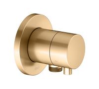 KEUCO IXMO vanne de commutation à encastrer 3 consommateurs, raccord de flexible avec poignée Comfort, sans arrêt, rosace ronde, 59548251101, 59548251101, Colorazione: ottone spazzolato