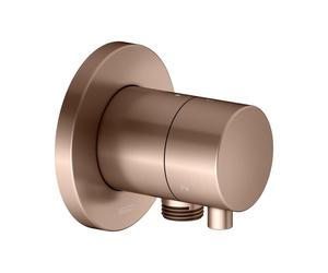 KEUCO IXMO vanne de commutation à encastrer 3 consommateurs, raccord de flexible avec poignée Comfort, sans arrêt, rosace ronde, 59548291101, 59548291101, Colorazione: rosso oro spazzolato