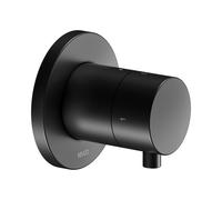 KEUCO IXMO Vanne d'inà encastrer pour 2 consommateurs avec poignée Comfort, avec arrêt, rosace ronde, 59557371001, 59557371001, Colorazione: Nero opaco