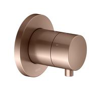 KEUCO IXMO Vanne d'inà encastrer pour 3 consommateurs avec poignée Comfort, avec arrêt, rosace ronde, 59549291001, 59549291001, Colorazione: rosso oro spazzolato