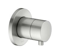 KEUCO IXMO Vanne d'inà encastrer pour 3 consommateurs avec poignée Comfort, avec arrêt, rosace ronde, 59549061001, 59549061001, Colorazione: finitura acciaio inox