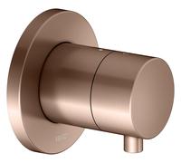 KEUCO IXMO Vanne d'inà encastrer pour 3 consommateurs avec poignée Comfort, sans arrêt, rosace ronde, 59548291001, 59548291001, Colorazione: rosso oro spazzolato