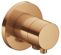 KEUCO IXMO Vanne d'inversion à encastrer 2 consommateurs, raccord de flexible avec poignée Comfort, avec arrêt, rosace ronde, 59557031101, 59557031101, Colorazione: bronzo spazzolato