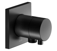 KEUCO IXMO Vanne d'inversion à encastrer 2 consommateurs, raccord de flexible avec poignée Comfort, sans arrêt, rosace carrée, 59556371102, 59556371102, Colorazione: Nero opaco