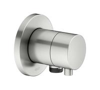 KEUCO IXMO Vanne d'inversion à encastrer 2 consommateurs, raccord de flexible avec poignée Comfort, sans arrêt, rosace ronde, 59556061101, 59556061101, Colorazione: finitura acciaio inox