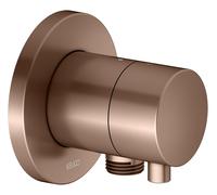 KEUCO IXMO Vanne d'inversion à encastrer 2 consommateurs, raccord de flexible avec poignée Comfort, sans arrêt, rosace ronde, 59556291101, 59556291101, Colorazione: rosso oro spazzolato