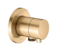 KEUCO IXMO Vanne d'inversion à encastrer 2 consommateurs, raccord de flexible avec poignée Comfort, sans arrêt, rosace ronde, 59556251101, 59556251101, Colorazione: ottone spazzolato