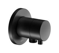 KEUCO IXMO Vanne d'inversion à encastrer 2 consommateurs, raccord de flexible avec poignée Comfort, sans arrêt, rosace ronde, 59556371101, 59556371101, Colorazione: Nero opaco