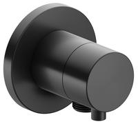 KEUCO IXMO Vanne d'inversion à encastrer 2 consommateurs, raccord de flexible avec poignée Comfort, sans arrêt, rosace ronde, 59556131101, 59556131101, Colorazione: Nero cromato nero spazzolato