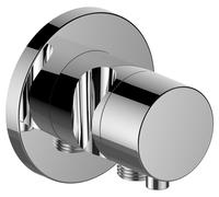 Raccordo Keuco IXMO 59556, valvola deviatrice a 2 vie con attacco per tubo flessibile e supporto doccia a incasso, maniglia Comfort, senza funzione di arresto, Colorazione: Cromato