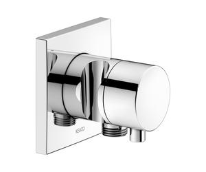 KEUCO IXMO Vanne d'inversion à encastrer 2 consommateurs, raccord de flexible, poignée Comfort et support de douche, sans arrêt, rosace carrée, 59556011202, 59556011202, Colorazione: Cromato