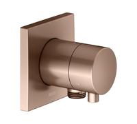 KEUCO IXMO Vanne d'inversion à encastrer 3 consommateurs, raccord de flexible avec poignée Comfort, sans arrêt, rosace carrée, 59548291102, 59548291102, Colorazione: rosso oro spazzolato