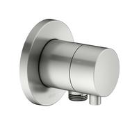 KEUCO IXMO Vanne d'inversion à encastrer 3 consommateurs, raccord de flexible, poignée Comfort, avec arrêt, rosace ronde, 59549061101, 59549061101, Colorazione: finitura acciaio inox