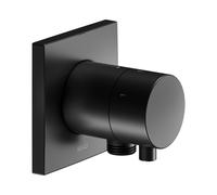 KEUCO IXMO Vanne d'inversion à encastrer 3 consommateurs, raccord de flexible, poignée Comfort, avec arrêt, rosace carrée, 59549371102, 59549371102, Colorazione: Nero opaco