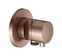 KEUCO IXMO Vanne d'inversion à encastrer 3 consommateurs, raccord de flexible, poignée Comfort et support de douche, sans arrêt, rosace ronde, 59548291201, 59548291201, Colorazione: rosso oro spazzola