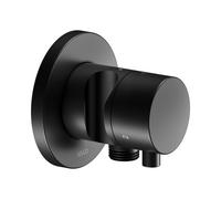 KEUCO IXMO Vanne d'inversion à encastrer 3 consommateurs, raccord de flexible, poignée Comfort et support de douche, sans arrêt, rosace ronde, 59548371201, 59548371201, Colorazione: Nero opaco