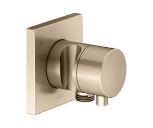 KEUCO IXMO Vanne d'inversion à encastrer 3 consommateurs, raccord de flexible, poignée Comfort et support de douche, avec arrêt, rosace carrée, 59549031202, 59549031202, Colorazione: bronzo spazzolato