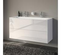 Keuco Paris mobile con lavabo doppio, 2 scomparti estraibili, 111503960004, Paris [Mobili da Bagno > Mobili con Doppio Lavabo]