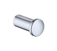 Keuco Plan Appendiabiti, 3,8 cm, metallo cromato | Made in Germany, per asciugamani e camici da bagno, incl. viti e tasselli, gancio da parete per forare