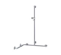 Keuco PLAN Care asta saliscendi, con maniglia di sostegno, 34915014611, PLAN Care cromo [Rubinetteria Bagno > Doccette / Supporti]