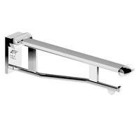 KEUCO PLAN Care barre d'appui rabattable amovible, 700mm, rabattable, 34903173751, 34903173751, Colorazione: Alluminio anodizzato argento/bianco