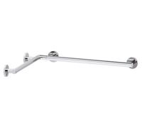 Keuco Plan Care doccia e corrimano da bagno 34911, sinistra: 597mm, destra: 597mm, Colorazione: Alluminio argento-anodato/cromato