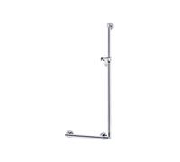 KEUCO PLAN Care poignée coudée avec curseur de douche, largeur 565mm, hauteur 1265mm, 34906170411, 34906170411, Colorazione: Alluminio argento-anodato/cromato