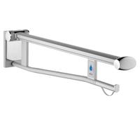 KEUCO PLAN Care Poignée de support articulée WC, version gauche avec déclencheur radio, 850mm, 34903012851, 34903012851, Colorazione: cromato/bianco