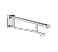 KEUCO PLAN Care poignée de support pliante pliante WC, version droite avec déverrouillage radio, 850mm, 34903171838, 34903171838, Colorazione: Alluminio argento anodizzato/grigio chiaro