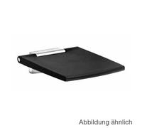 KEUCO PLAN Care siège de douche mural, rabattable vers le haut, charge max. 150kg, 34983170038, 34983170038, Colorazione: Finitura alluminio / grigio chiaro