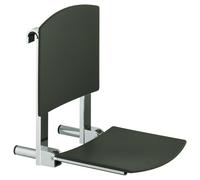 KEUCO PLAN Care siège de douche à suspendre, jusqu'à 110kg, avec dossier, 34981010038, 34981010038, Colorazione: cromato/grigio chiaro