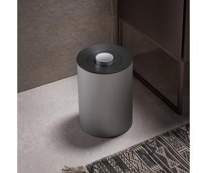 Keuco Plan cestino portarifiuti, 04989170037, Plan alluminio opaco/grigio nero [Accessori Bagno > Cestini Portarifiuti]