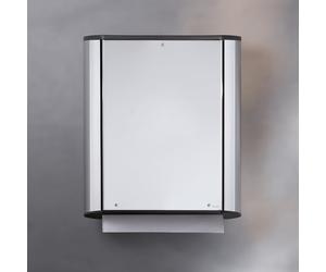 Keuco Plan distributore per salviette di carta, 14985010000, Plan cromo/nero [Accessori Bagno > Scatole Portasalviette]