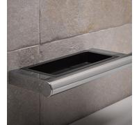 Keuco Plan inserto in plastica per maniglia di sostegno sfuso, 14909000137, Plan grigio nero [Accessori Bagno > Accessori per Accessori Bagno]