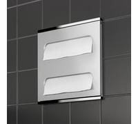 Keuco Plan Integral Module Lavabo 2 44985, cromato e alluminio, cerniera sinistra