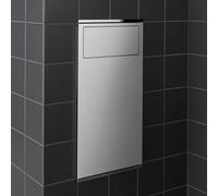 Keuco Portarifiuti pubblico Plan Integral 326x625x143mm Cromato/Alluminio Laccato a sinistra