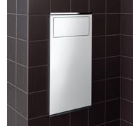 Keuco Portarifiuti pubblico Plan Integral 326x625x143mm Cromato/Bianco Laccato a sinistra