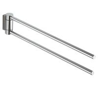 KEUCO PLAN porte-serviettes 438 mm, 2 bras, pivotant, 14918070000, 14918070000, Colorazione: acciaio inox