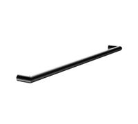 KEUCO Porta asciugamani in metallo nero opaco 80 cm per bagno o sauna montaggio a parete barra asciugamani Reva Black Selection