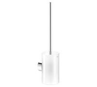 KEUCO Scopino WC in metallo cromato, inserto in plastica, montaggio a parete, scopino WC con supporto per bagno, scopino WC Reva