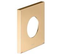 KEUCO Rosace murale surdimensionnée pour mitigeur monocommande et mitigeur de douche encastré, carrée, 59551250092, 59551250092, Colorazione: Ottone spazzolato