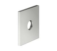 KEUCO Rosace murale surdimensionnée pour raccords G 1/2 encastrés, carrée, 59545060092, 59545060092, Colorazione: finitura acciaio inox