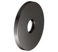 KEUCO Rosace murale surdimensionnée pour raccords G 1/2 encastrés, ronde, 59545350091, 59545350091, Colorazione: Nero titanio spazzolato