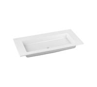 KEUCO ROYAL 60 lavabo à encastrer en céramique, 1057x17x538mm, sans trou pour robinet, blanc, 32150311000, 32150311000