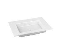 KEUCO ROYAL 60 lavabo à encastrer en céramique, 704x17x538mm, sans trou pour robinet, blanc, 32140310700, 32140310700