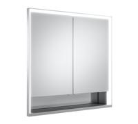 KEUCO Royal Lumos armoire de toilette encastrable 2 portes, porte courte, étagère ouverte, 800mm, 14312171301, 14312171301, Versione: senza controllo Dali